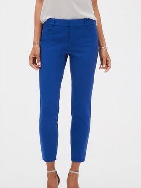 Banana Republic Cobalt Cropped Tailored Pants Size 14